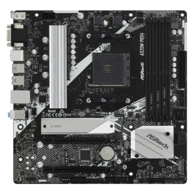 ASRock A520M Pro4 AMD A520 Chipset AM4 Socket Motherboard