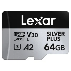 Lexar 64GB Professional SILVER PLUS MicroSDXC UHS-I Card LMSSIPL064G-BNANG