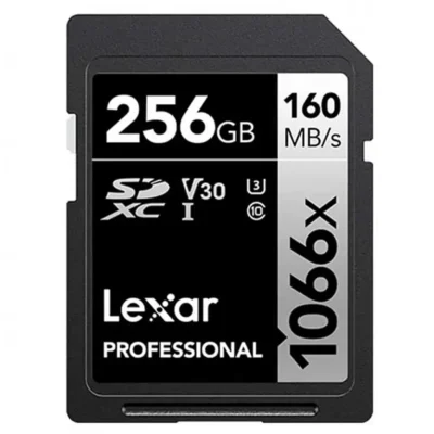 Lexar Professional Silver 1066x SDXC UHS-I Memory Card Silver Serie LSD1066256G-BNNNG