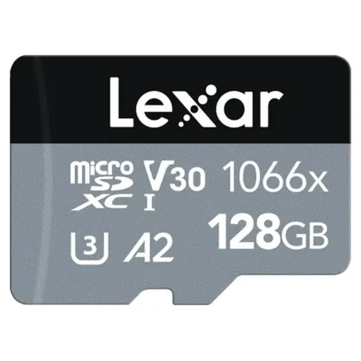 Lexar Professional 1067x microSDXC UHS-I Card SILVER Series LMS1066128G-BNANG