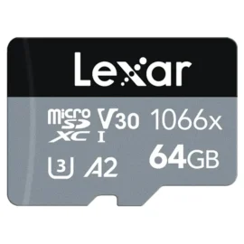 Lexar Professional 1066x microSDXC UHS-I Card SILVER Series LMS1066064G-BNANG