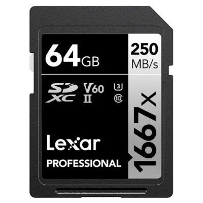 Lexar Professional 1667x SDXC UHS-II Card SILVER Series LSD64GCB1667