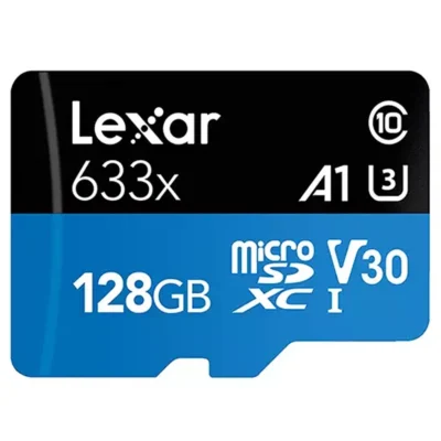 Lexar MicroSDXC 633X 128GB W/SD ADAPTER U3 (LSDMI128BB633A)