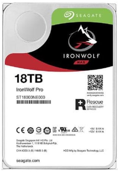 Seagate IronWolf Pro ST18000NE000 NAS 3.5-inch 7200rpm Hard Drive 18TB