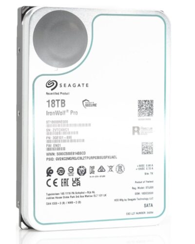 Seagate IronWolf Pro ST18000NE000 NAS 3.5-inch 7200rpm Hard Drive 18TB