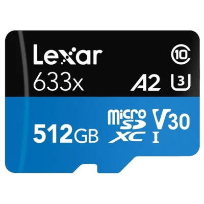 Lexar High-Performance 633x microSDHC/ microSDXC UHS-I Card BLUE Series LSDMI512BB633A