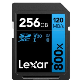 Lexar High-Performance 800x SDXC UHS-I Card Blue Series 256GB U3 V30 (up to 120MB/s Read) LSD0800256G-BNNNG