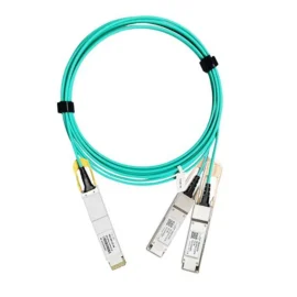 Mellanox MFS1S00-H100V Compatible TAA 200GBase-AOC QSFP56 to QSFP56 Active Optical Cable (850nm, MMF, 100m)