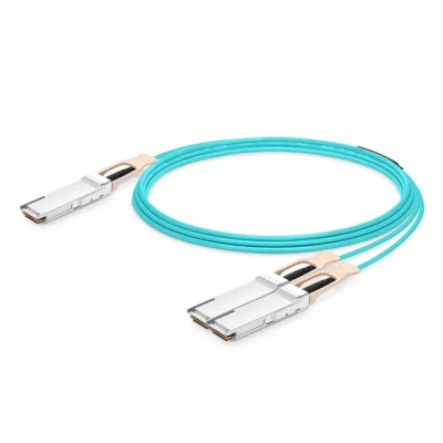 Mellanox MFS1S00-H010V Compatible TAA 200GBase-AOC QSFP56 to QSFP56 Active Optical Cable (850nm, MMF, 10m)