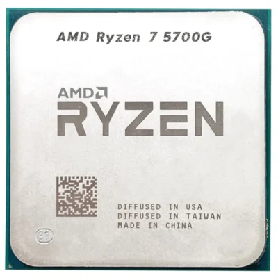 AMD Ryzen 7 5700G - Ryzen 7 5000 G-Series Cezanne (Zen 3) 8-Core 3.8 GHz Socket AM4 65W AMD Radeon Graphics Desktop Processor - 100-100000263BOX