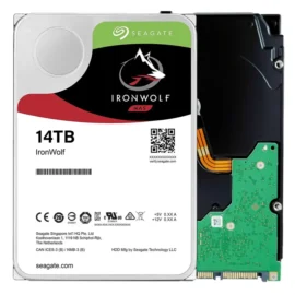 Seagate IronWolf 14TB NAS Hard Drive 7200 RPM 256MB Cache SATA 6.0Gb/s CMR 3.5" Internal HDD for RAID Network Attached Storage ST14000VN0008