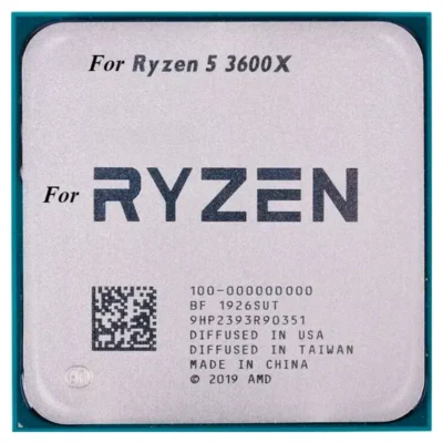 AMD Ryzen 5 3rd Gen - RYZEN 5 3600X Matisse (Zen 2) 6-Core 3.8 GHz (4.4 GHz Max Boost) Socket AM4 95W 100-100000022BOX Desktop Processor