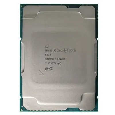 Intel Xeon Gold 6334 Ice Lake 3.6 GHz 18MB L3 Cache LGA 4189 165W CD8068904657601 Server Processor