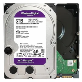 WD Purple WD33PURZ 3 TB Hard Drive 3.5" Internal SATA SATA/600 5400rpm