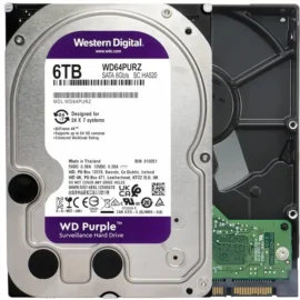 WD Purple 6TB 3.5" SATA Internal Hard Disk Drive WD64PURZ