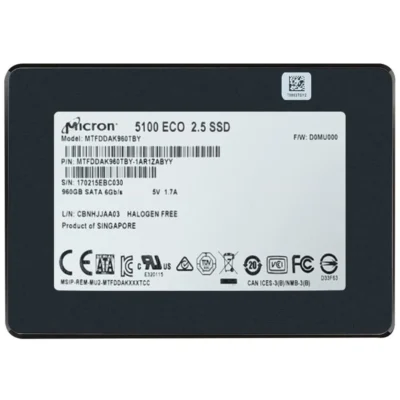 Mircon 5100 MAX 1.92TB 2.5" 7mm SATA 3.0 6Gbs MTFDDAK1T9TCC-1AR1ZABYY