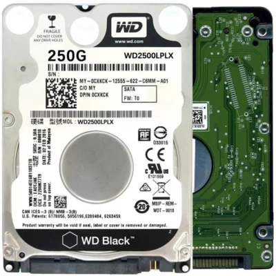 WD Black WD2500LPLX 250GB 7200 RPM 32MB Cache SATA 6.0Gb/s 2.5" Internal Hard Drive Bare Drive