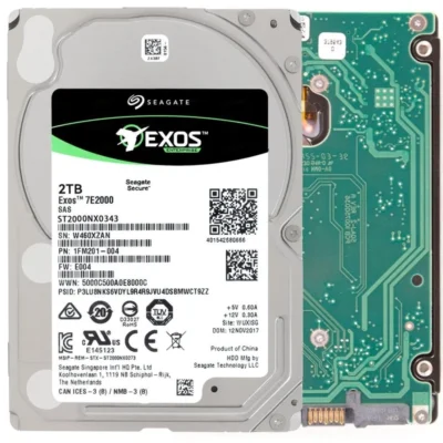 Seagate Exos 7E2000 2TB 512e SAS 12Gb/s 7200 RPM SED Enterprise HDD (ST2000NX0343)