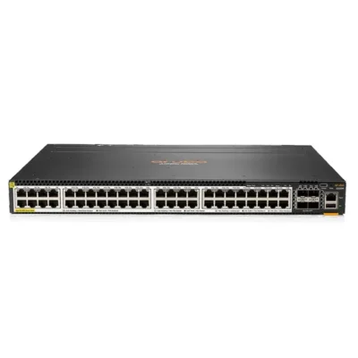 JL659A HPE Aruba 6300M 48-Port Smart Rate 1/2.5/5Gbe CL6 PoE 4 Port SFP56 Switch