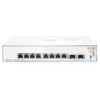 Aruba Instant On 1830 8-Port Gb | 4-Port Class 4 PoE Smart Switch (65W) - 8X 1G |Fanless | US Cord (JL811A#ABA)