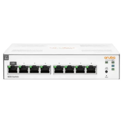 Aruba Instant On 1830 8-Port Gb Smart Switch | Fanless | US Cord (JL810A#ABA)