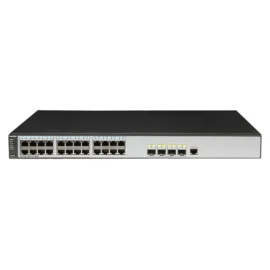 Hawei S5700-28P-LI-BAT(24 Ethernet 10/100/1000 ports,4 Gig SFP,1 slot with battery,AC 110/220V)