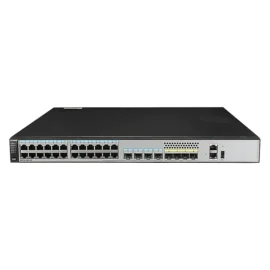 Huawei S5720-28X-SI-DC(24 Ethernet 10/100/1000 ports,4 of which are dual-purpose 10/100/1000 or SFP,4 10 Gig SFP+)