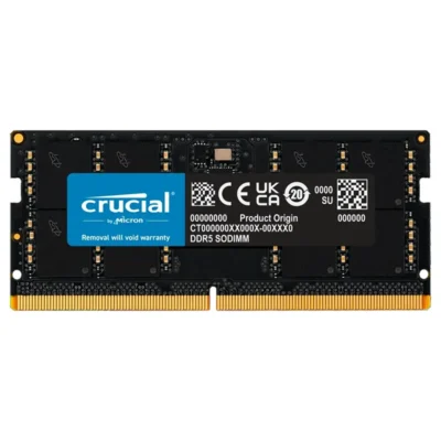 Crucial 32GB DDR5 4800 (PC4 38400) Laptop Memory Model CT32G48C40S5