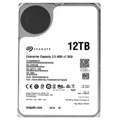 Seagate Enterprise Capacity v7 ST12000NM0127 3.5" SATA 6Gb/s 7200rpm Internal Hard Drive 256MB Cache