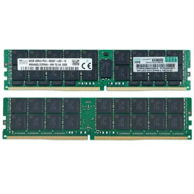 HPE P00926 B21 P06190 001 HP 64GB DDR4 2933MHz PC4 23400 ECC Registered CL21 288 Pin DIMM Memory